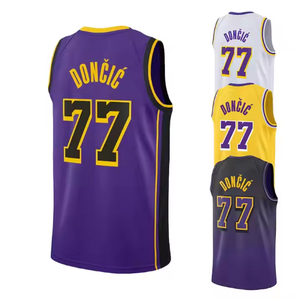 Toptan 2025 yeni ucuz #77 Luka Doncic yüksek kaliteli nakış amerikan basketbolu Jersey - Product Image 3