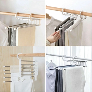 حامل ملابس سحري 5 في 1 بالجملة لتعليق البناطيل والملابس ومنظم للخزانة - Product Image 5