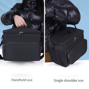 Sac à lunch portable 10L avec logo personnalisé, sac isotherme imperméable, sac de pique-nique réutilisable, sac de rangement alimentaire, sac isotherme cadeau - Product Image 3