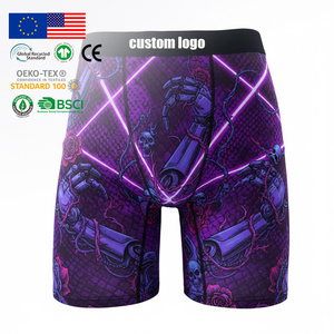 Calzoncillos Bóxer para Hombre de Fábrica OEM, Pantalones Cortos con Estampado Digital Ultravioleta de Brazo Robótico, Poliamida de Alta Elasticidad - Product Image 1