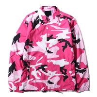 Blouson d'aviateur léger et décontracté à simple boutonnage pour hommes, coupe-vent solide pour entraîneurs, pour le printemps, veste d'entraîneur mince