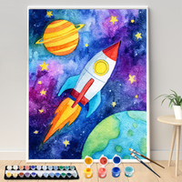 Kits de peinture par numéros DIY personnalisables, ensemble de peinture à l'huile non personnalisé pour adultes, enfants et débutants, livraison directe
