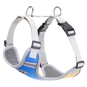 Harnais pour chien de compagnie, violet rose, taille S, sangle de poitrine en maille respirante, pour grande race - Product Image 4