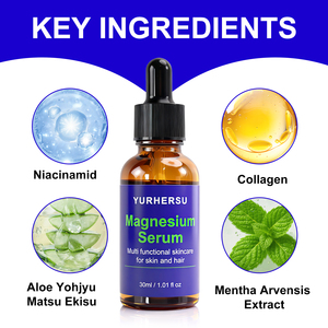 Essence activateur d'infusion d'ions <span class=keywords><strong>de</strong></span> magnésium en marque propre, collagène, niacinamide, synergie, apaisant, réduction des rougeurs, double élixir - Product Image 2