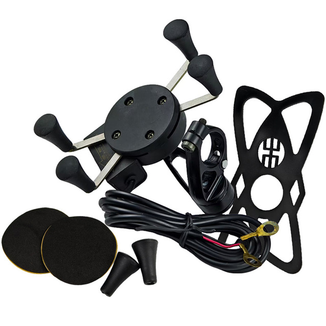 Motorcycle Modified Dragon Head Style Universal Compatible Phone Holder & Charging Bracket for Moto Riders-Factory Direct Sales