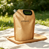 Sachet Doypack Personnalisé pour Aliments Liquides pour Bébé, en Papier Kraft, avec Bec Verseur, Écologique, Rechargeable