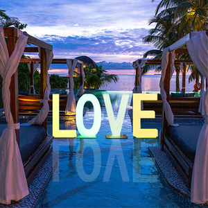 Colorfuldeco tùy chỉnh lớn 3D LED RGB chữ 81cm ngoài trời dấu hiệu điện tử chiếu sáng PE nhựa thay đổi màu sắc LED thư - Product Image 3