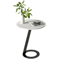 Nouvelle table basse multifonctionnelle de style chinois avec structure en métal et plateau en pierre pour la maison, le salon et la chambre