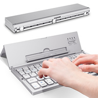 Anpassbare Faltbare Bluetooth-Tastatur Metall Mini Mobiltelefon Tablet Kabellose Tastatur