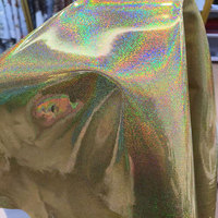 Holographique Faux cuir Laser irisé paillettes brillant argent or miroir PU cuir synthétique pour chaussures sac pour ordinateur portable sac à main