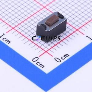 DTSM-31N-V-T/R Tactile Switch SMD,6x3.5mm Switch Single Pole Single Throw Rectangle Button Vertical Mount 6mm - Product Image 1