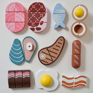 Juguete de madera magnético para cortar frutas y verduras para niños, juguete educativo de simulación de utensilios de cocina - Product Image 4