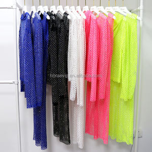 HM018 ดูผ่าน Rhinestone ชุดตาข่ายไนท์คลับ Rhinestone ชุดคริสตัลบิกินี่ชายหาด Cover <span class=keywords><strong>Ups</strong></span> - Product Image 4