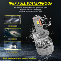 Nouvelle génération de phares LED automobiles A70 H4, H7 Driver, design compact, plus flexible, puissance 70W, H11 LED