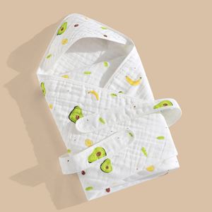 Toalla de Baño para Bebé de Fibra de Algodón Orgánico de Alta Calidad, Manta de Baño para Bebé con Capucha - Product Image 1