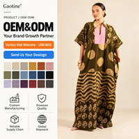 Ensemble deux pièces pour femmes, haut kaftan et pantalon large, motif africain imprimé or et olive, sur mesure OEM ODM, vente en gros
