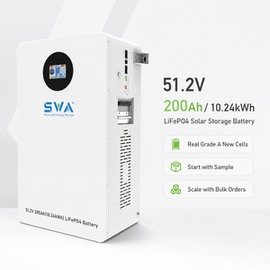 แบตเตอรี่ลิเธียม 51.2V 200Ah 10kWh แบตเตอรี่ลิเธียมไอรอนฟอสเฟต 5kwh 100Ah 48v LiFePO4 ระบบกักเก็บพลังงานภายในบ้านแบบติดผนัง มาตรฐาน CE IEC - Product Image 2