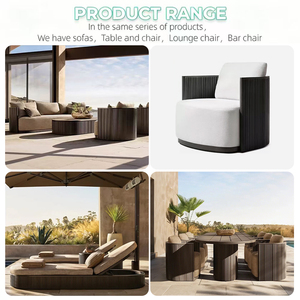 <span class=keywords><strong>Set</strong></span> di Divani da Esterno in Lega di Alluminio Moderno, Impermeabile, Adatto per Cortili, Terrazze e Giardini di Ville - Product Image 6