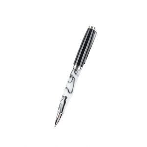 Bolígrafo Deportivo de Acrílico con Diseño de Mármol, Logotipo Personalizado, Cuerpo de Resina Colorido, Punta Metálica de Lujo de 1.0 mm, Tinta Negra/Azul/Roja - Product Image 3