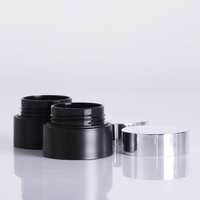 5g étiquettes personnalisées pots en plastique argentés vides cosmétiques contenants de gel de teinte de sourcil noir avec personnalisation