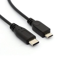 Kabel Y Splitter Micro USB Female ke Micro USB Male Tipe-C Male dengan Konduktor Tembaga Murni dan Pelindung Foil