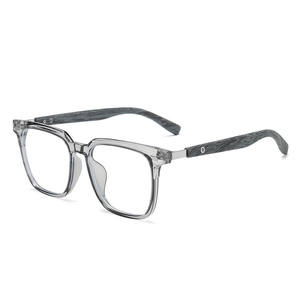Montures <span class=keywords><strong>de</strong></span> lunettes tendance TR90 effet <span class=keywords><strong>bois</strong></span> pour hommes et femmes, anti-lumière bleue, pour myopie, lunettes carrées classiques - Product Image 4