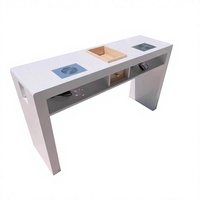 Table de manucure double moderne en promotion – Mobilier professionnel pour salon de beauté et de manucure