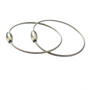 YIWANG DIY 1.0x120mm Lock Stainless Steel Wire Keychains Screw Lock <b>Ring</b> - Product Image 3