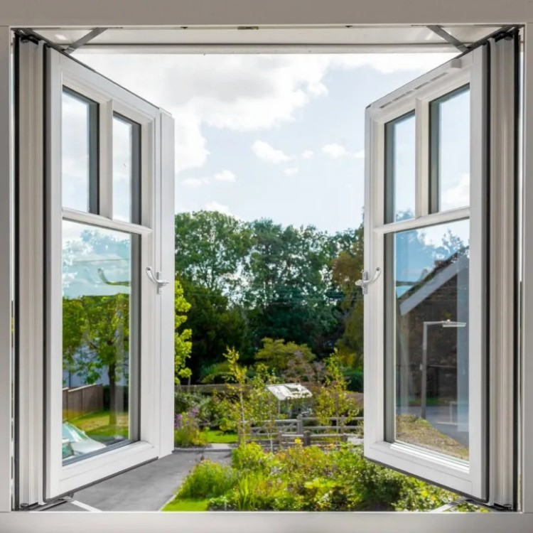 Modern Design Aluminum Casement Windows Soundproof Airtight From Floor Ceiling High Quality Security Screens Casement Windows