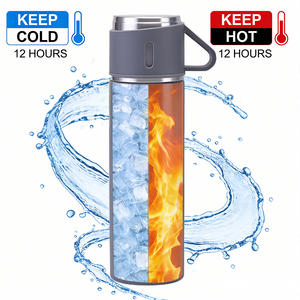Boîte cadeau de tasse à vide de luxe en acier inoxydable de haute qualité 500 ml Garde au chaud/au froid Idéal pour les événements - Product Image 3