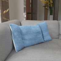 Coussin lombaire et de siège en polaire Teddy à 3 segments, soutien dorsal pour chaise de bureau, oreillers et positionneurs fonctionnels