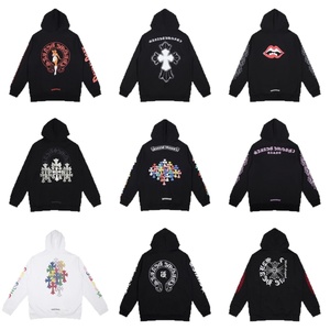 Sudadera con Capucha de Algodón con Estampado Cruzado de Dibujos Animados, Versión Correcta 24ss, Moda Otoñal, Versátil y Moderna, Ajuste Holgado - Product Image 5
