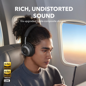 หูฟังไร้สาย Anker Soundcore Space One Pro แบบครอบหู ระบบ Hi-Res LDAC BT ANC ตัดเสียงรบกวน สำหรับเล่นเกม เสียงไดนามิกรวดเร็ว - Product Image 6
