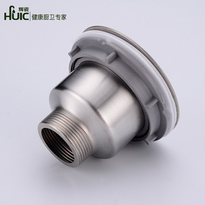 Stainless Steel Kitchen <strong>Sink</strong> <strong>Strainer</strong> with Removal <strong>Basket</strong>, Drainer Stopper. Round Shape Stainless Steel - Product Image 5
