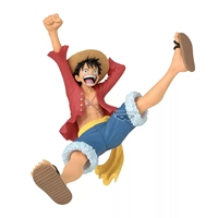 Figura Coleccionable de Anime de PVC y ABS a Escala 1/12 de Monkey D. Luffy, Licenciada por Banpresto, Decoración de Escritorio, Regalo para Fans