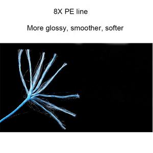 Ligne <span class=keywords><strong>de</strong></span> pêche en corde tressée PE multicolore 100LB 8 brins 1000 mètres pour la pêche en eau salée et en eau douce Cadeau - Product Image 4
