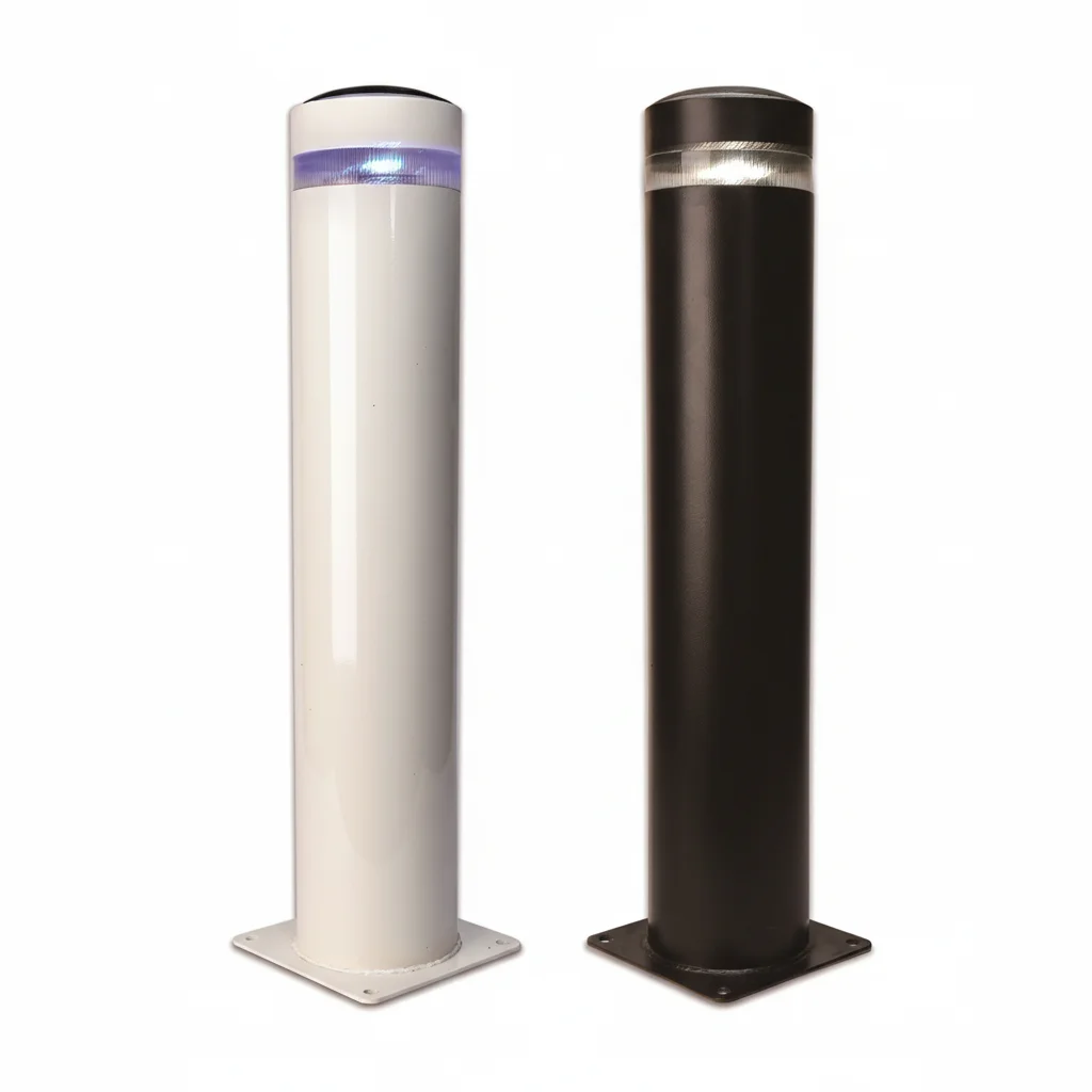 LED Bollard Light IP55 Rating Multi-Color Options Aluminum Alloy Construction Landscape Vehicle Barrier Sidewalk Columns CE