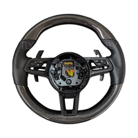 Compatible avec Porsche Panamera Cayenne Macan 718 Boxster Cayman Taycan carrera 996 911 981 957 958 991 Volant en fibre de carbone LED