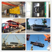Semi-remorque plateau Hstar 4 essieux 80 tonnes, anti-rouille, transport transfrontalier de conteneurs de marchandises surdimensionnées en avion pour la Tanzanie