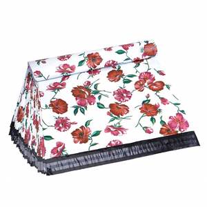 White Poly Express <b>Bags</b> Custom Printed Courier Shipping <b>Bags</b> <b>Polyethylene</b> Waterproof - Product Image 2