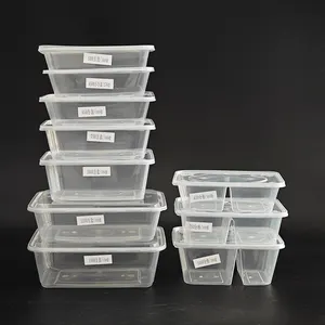 17oz 22oz 24OZ 25OZ 28OZ 32OZ 35OZ 38OZ 40oz 50oz şeffaf plastik gıda ambalaj kutuları konteynerler gıda paket için tek kullanımlık