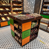 ONI Étagère personnalisée pour magasin d'alimentation de détail Présentoir pour petites marchandises Boîte de rangement pour fruits secs et noix pour supermarché