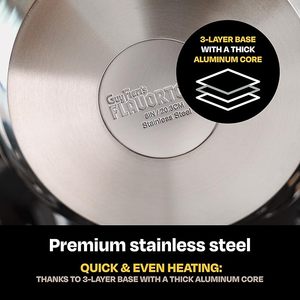 Geling, faible MOQ, ensembles de casseroles de cuisine en acier inoxydable, bonne vente, casseroles et poêles à <span class=keywords><strong>induction</strong></span>, compatibles four jusqu'à 500F - Product Image 3
