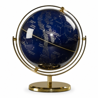Globe terrestre en PVC avec carte du monde à 360 degrés °   Support Métallique Rotatif pour Affichage Éducatif sur Bureau, Idéal pour École, Bureau, Maison, Personnalisation OEM