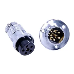 GX25 2-12 Pin Firewall GX Connector GX12/GX16/GX20/GX25/GX30 Connector Male/Female GX Aviation Plug