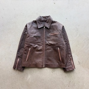 Nouvelle arrivée, veste en cuir de haute qualité pour homme, style streetwear, veste vintage, design simple, fermeture éclair, veste bomber en cuir - Product Image 1