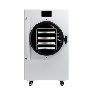 Lyophilisateur compact 110V en stock pour usage domestique et commercial, capacité 4 kg, 4 plateaux, avec pompe, design compact pour un gain de place, en vente - Product Image 5