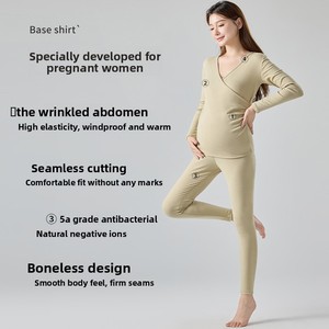Venta al por Mayor/OEM de Fábrica: Conjunto de Ropa Interior Térmica para Mujeres Embarazadas, Ropa de Maternidad de Calidad para Posparto y <span class=keywords><strong>Lactancia</strong></span>, Pijamas de <span class=keywords><strong>Lactancia</strong></span> - Product Image 3