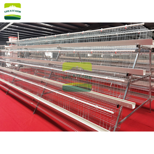 Nouvelle cage à <span class=keywords><strong>poules</strong></span> de type A pour batterie d'élevage, galvanisée à chaud, 4 étages, 5 portes, pour 160 oiseaux, avec mangeoire en <span class=keywords><strong>PVC</strong></span> et <span class=keywords><strong>abreuvoir</strong></span> long - Product Image 4