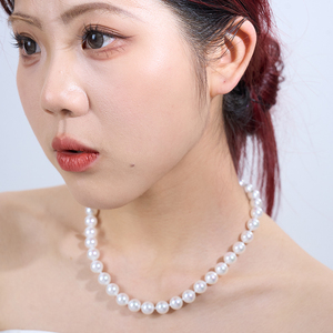 สร้อยคอมุกน้ำจืด ดีไซน์ธรรมชาติ คุณภาพสูง หรูหรา สำหรับเจ้าสาวในงานแต่งงาน - Product Image 1